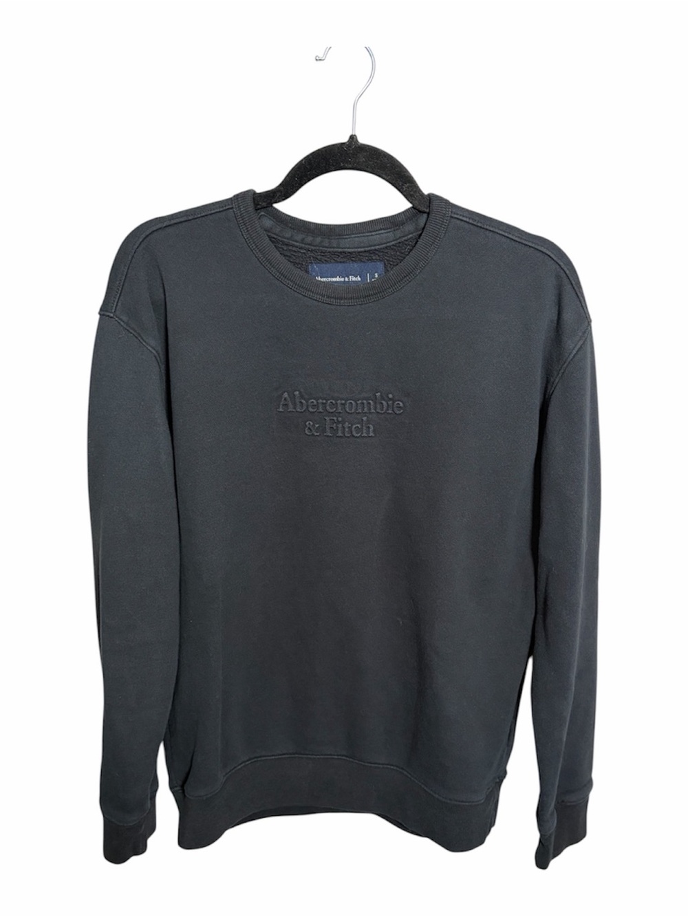 Abercrombie & Fitch Logo Men's Black Crewneck Sweatshirt
